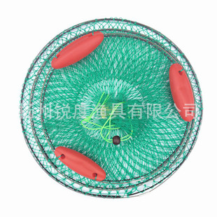 Sharp fishing gear floating ball fish protection net with wire ring live fish stream fish protection basket fishing supplies accessories