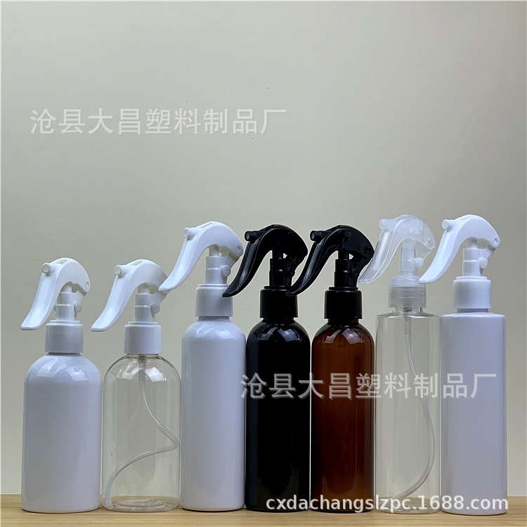 现货 200ml毫升塑料瓶 pet小老鼠喷雾瓶 酒精消毒液手扣喷雾瓶