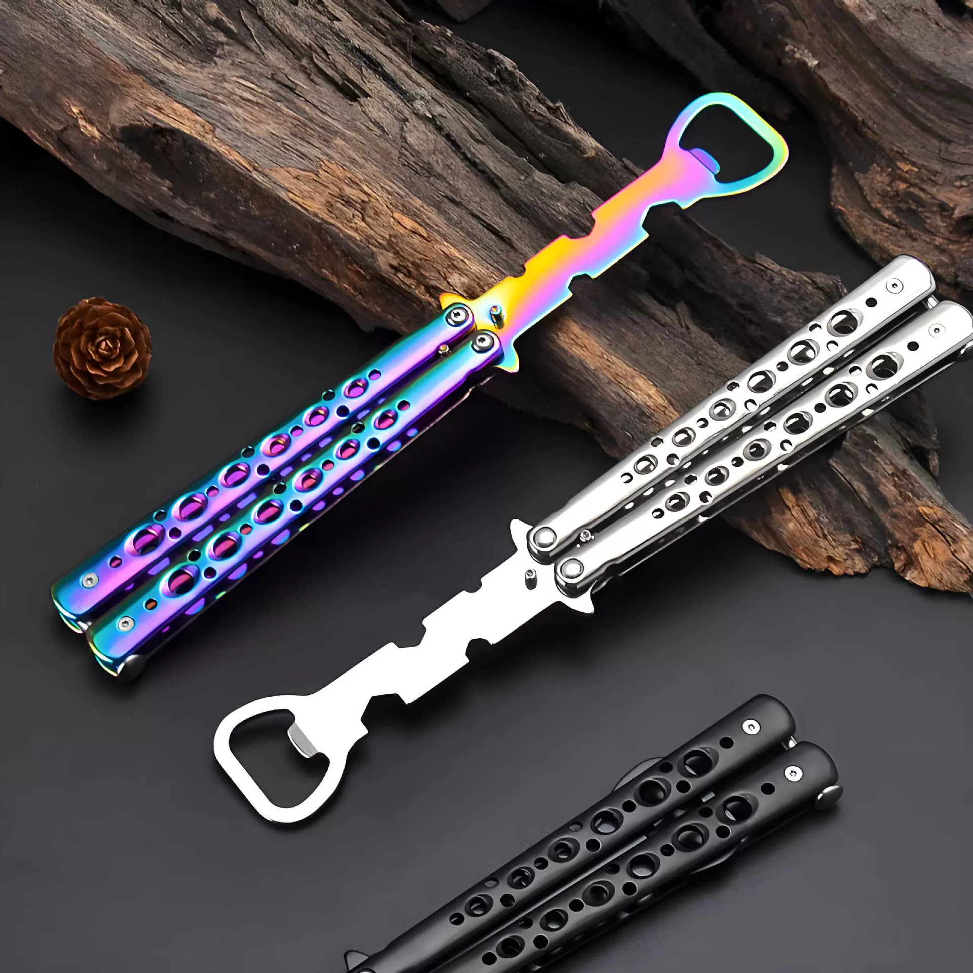 Заводская фабрика прямых продаж неоткрытый нож бабочки многофункциональный складной открыватель для бутылок