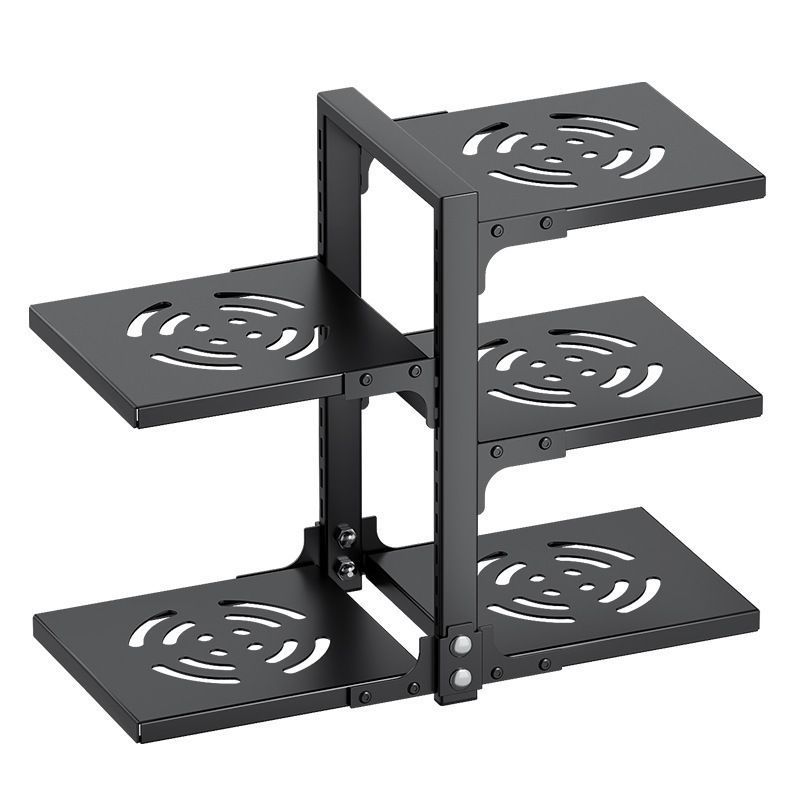 鍋棚家庭用キッチンラック床置き多層鍋具収納棚多機能三脚収納物調節可能|undefined