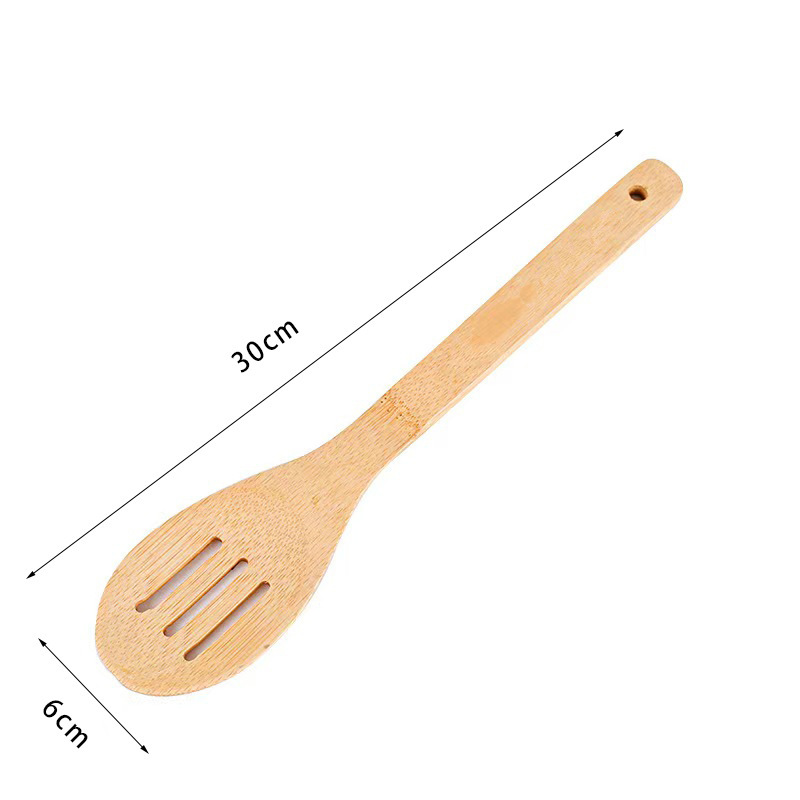 竹シャベル台所用品30cm 6点セットシャベル竹スプーン彫刻可能な高温スプーンメーカー直供|undefined