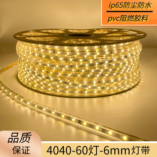 High Voltage Light Strip 110V220Vled Light Strip Single Color Light Strip 4040-60 Light Running Volume Light Strip Export Export