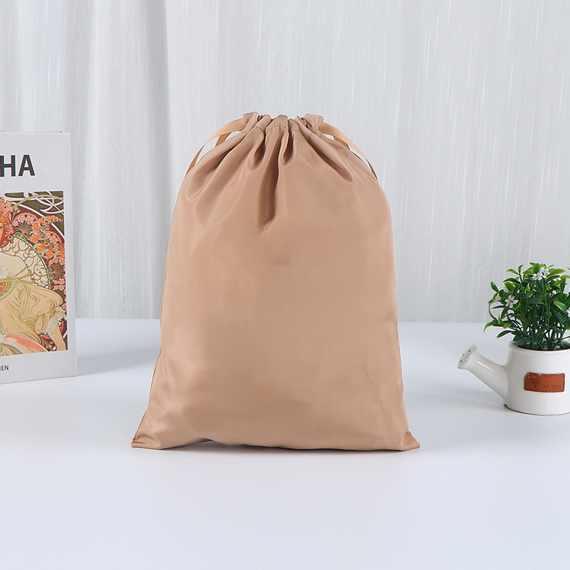 Bolsillo de cuerda de color sólido personalizado joyería bolsas de embalaje zapatos ropa cuerda de tracción bolsa de almacenamiento impermeable logotipo