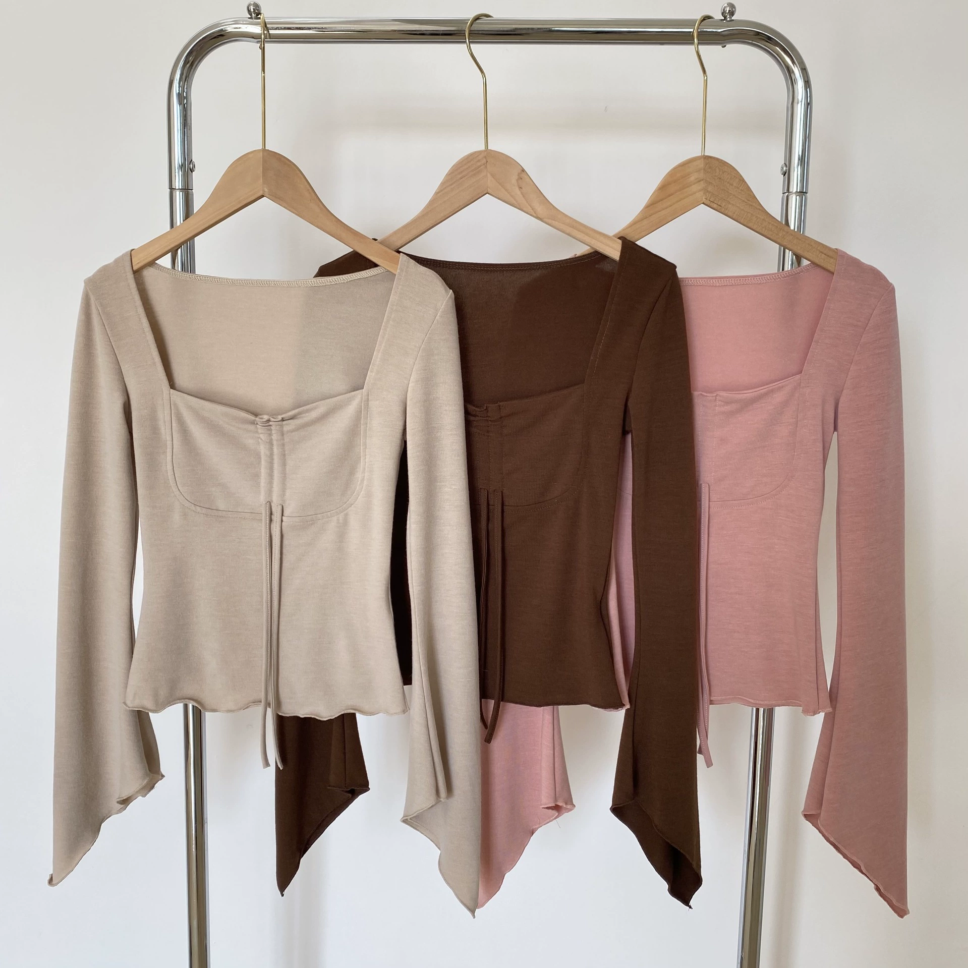 Мягкий шнурок рога рукав базы рубашка