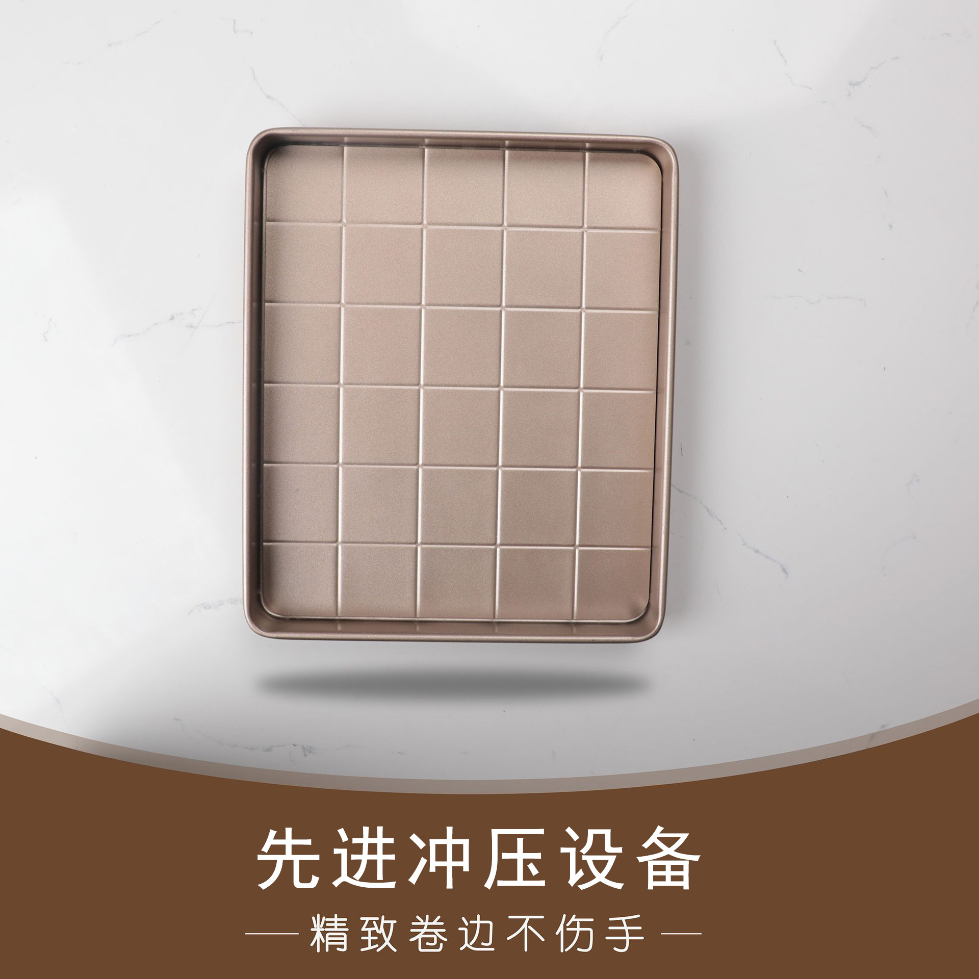 Golden heavy-duty carbon steel snowflake live bottom mold baking mold baking pan baking tool Shaqima mold