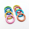 25mm color scrub metal opening circle alloy spring circle card circle book spring buckle DIY jewelry accessories