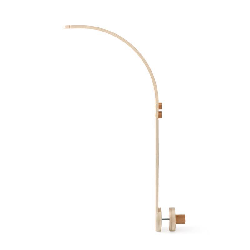 Campana de cama recién nacida colgando soporte de altura ajustable bebé sonajero giratorio de madera soporte curvo campana de cama de pájaro volador