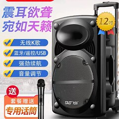 先科広場舞音響専門屋外k歌スピーカーマイク付き家庭用タイロッドbluetoothハンドマイク