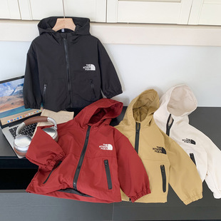 2025 Autumn and Winter New Girls' Rusher Coat Spring and Autumn Boys' Waterproof Windbreaker Baby Autumn and Winter