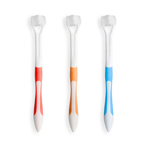 sloppup pet toothbrush double-headed toothbrush three-headed toothbrush finger set toothbrush cat dog pet supplies