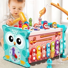 多功能六面体打地鼠玩具宝宝手敲琴婴儿早教益智玩具0-1周岁6个月