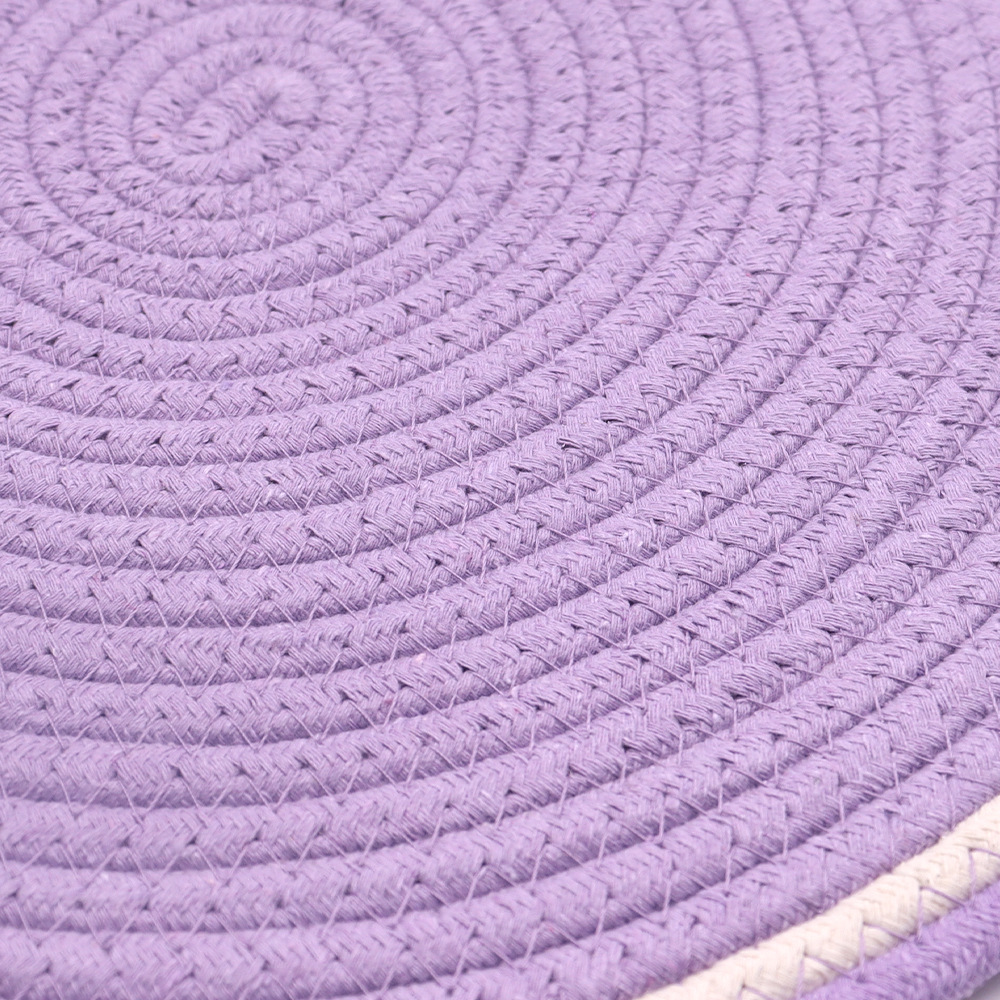 Cojín redondo para gatos con bola de cuerda de algodón, tabla de agarre para gatos tejida, tabla de garras de gato resistente al desgaste