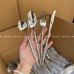 バレエハンマーナイフフォークスプーン304ステンレスセットホテル洋食食器ステーキナイフフォーク高颜値スプーン
