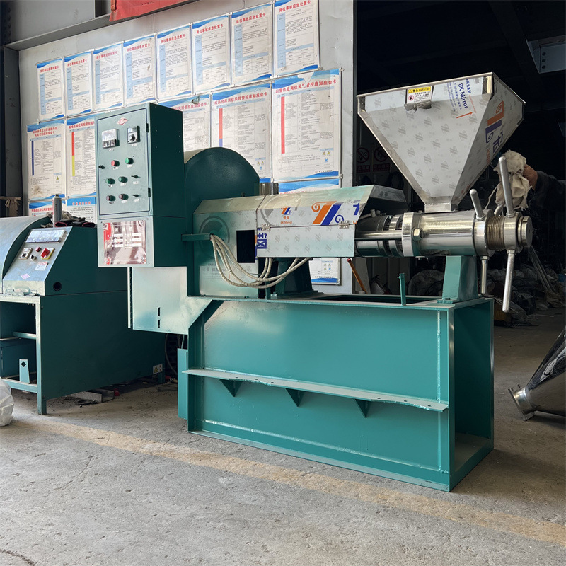 多功能螺旋榨油机冷热双榨商用榨油设备压榨多种油料作物规格可定