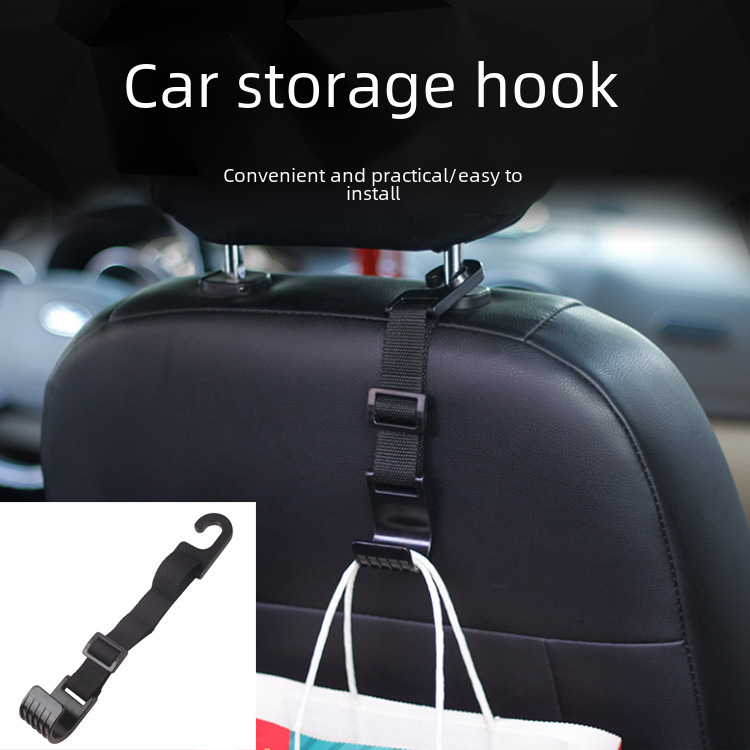 Car -linked hooks on the back chair
