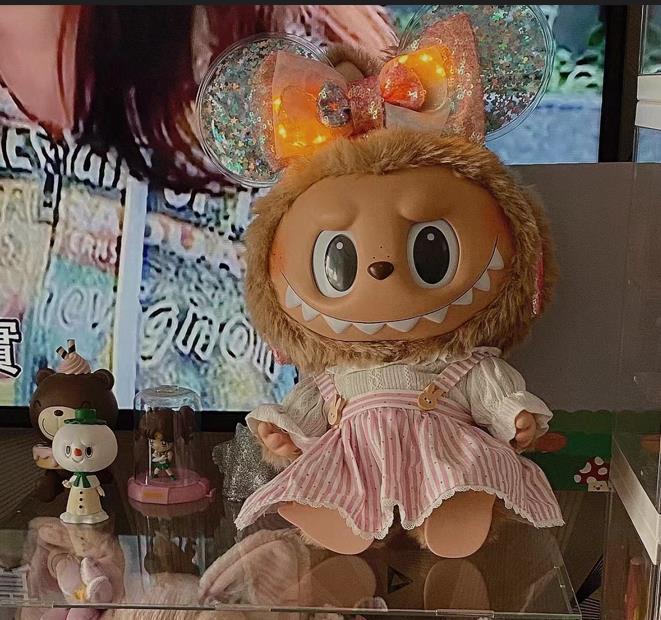 나무 버클 파우더 스트라이프 세트