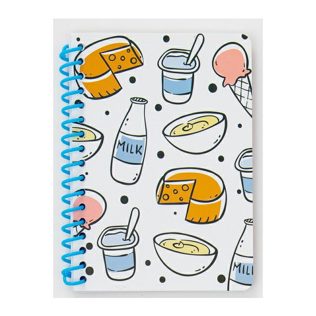 A6 dibujos animados lindos de plástico bobina sola lateral transversal línea interna de bolsillo de estudiantes portátil bobina de cuaderno de notas