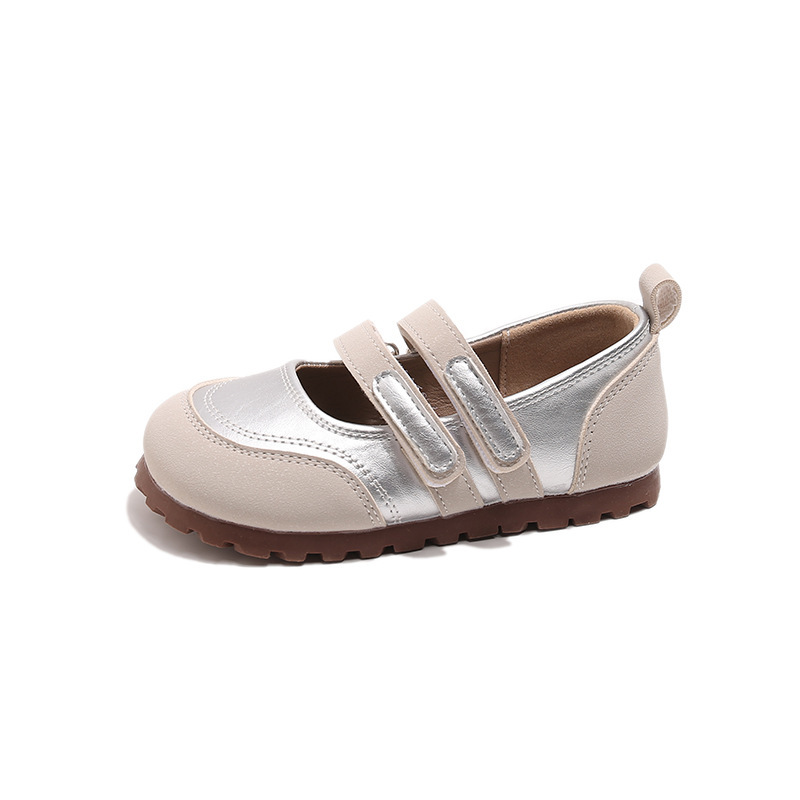Zapatos deportivos para niñas coreanos zapatos de cuero de boca superficial para niñas otoño de 2026 nuevos zapatos casuales para niños de tamaño mediano image 6