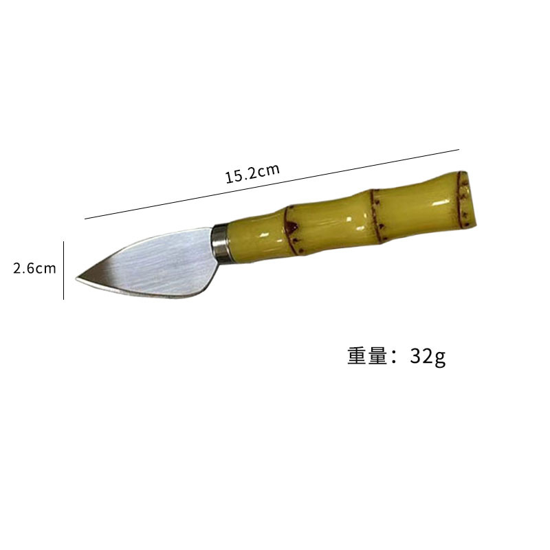 Bamboo small set, oil, 4 pieces