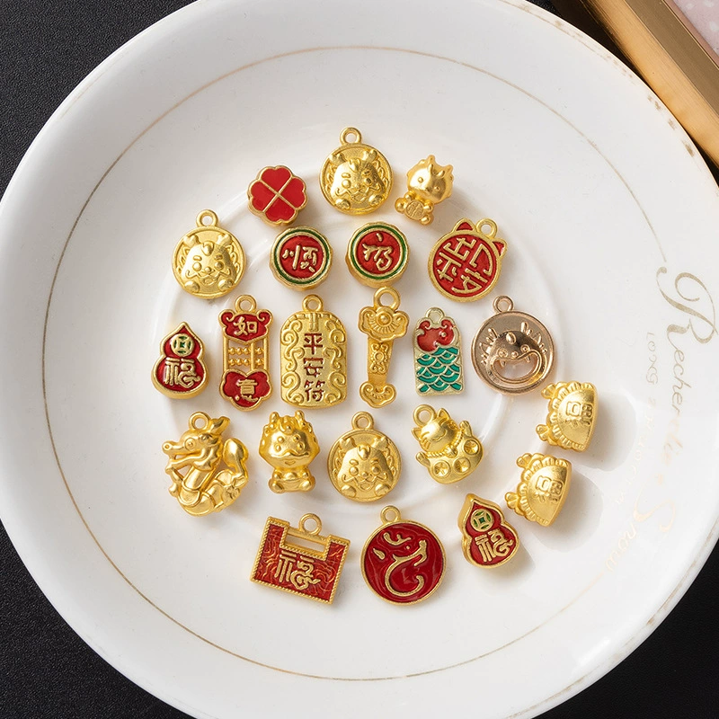 Древний французский песочный золотой кулон бисер разбросанный бисер ювелирный материал аксессуары