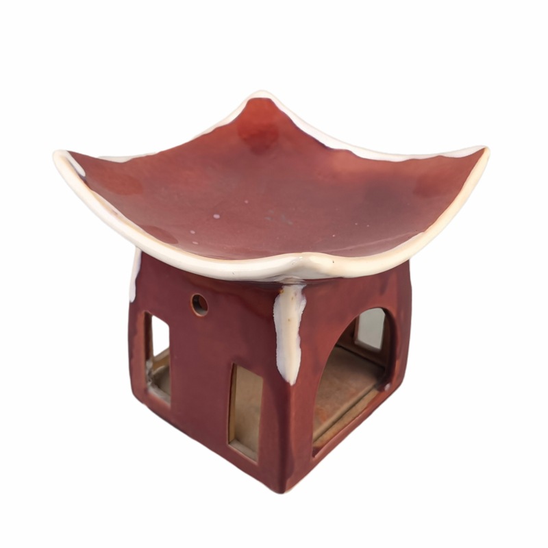 Ornamento creativo horno de fragancia lámpara de fragancia ladrillo de fragancia calentamiento aceite esencial horno de cera de fusión horno de cerámica horno de aceite esencial hecho a mano