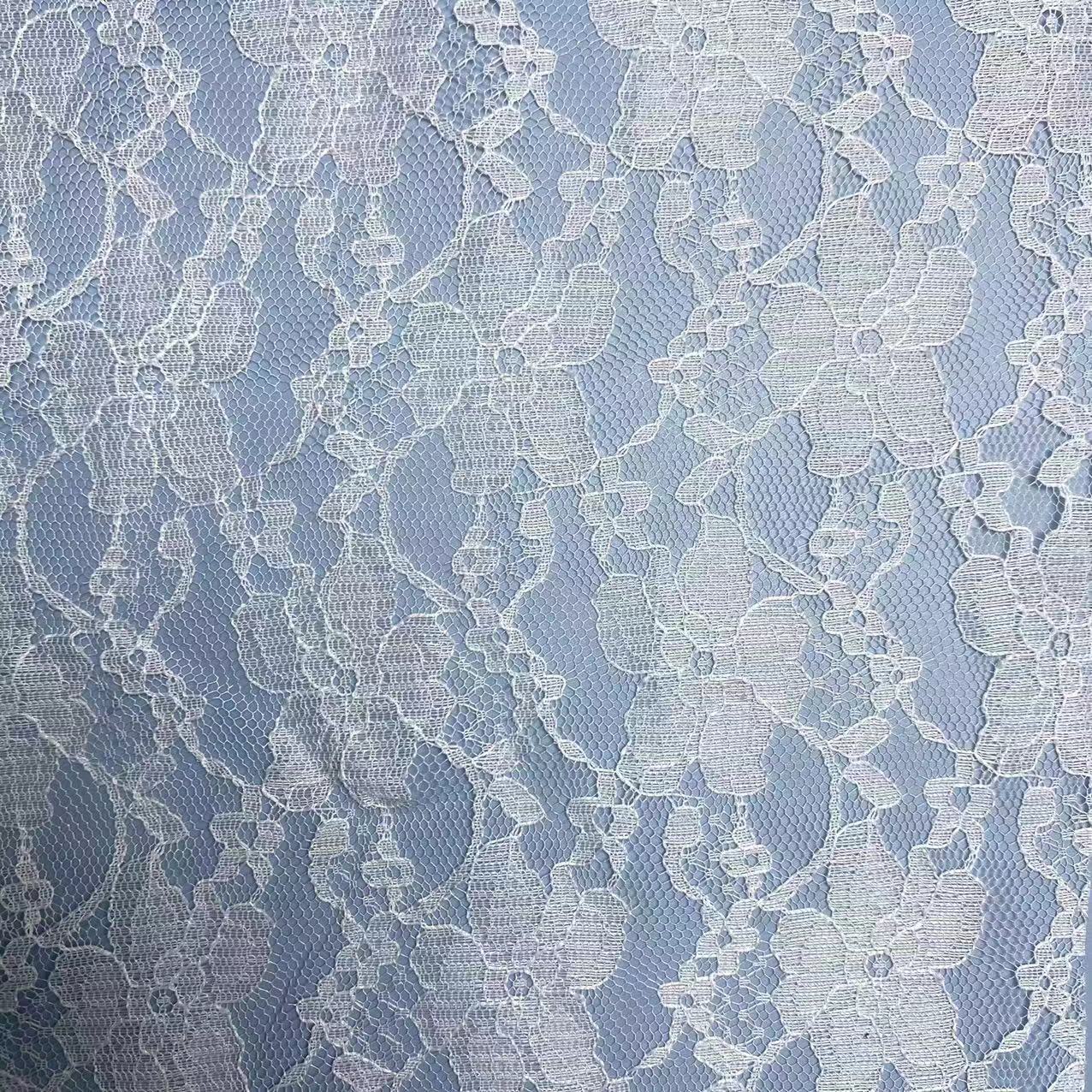 Multicolor spot flor pequeña tela de encaje ropa para niños vestido de baile bricolaje estampado hueco todo encaje de poliéster
