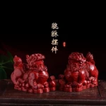 朱砂貔貅正品摆件大号朱砂麒麟家居办公麒麟摆设摆饰礼品批发