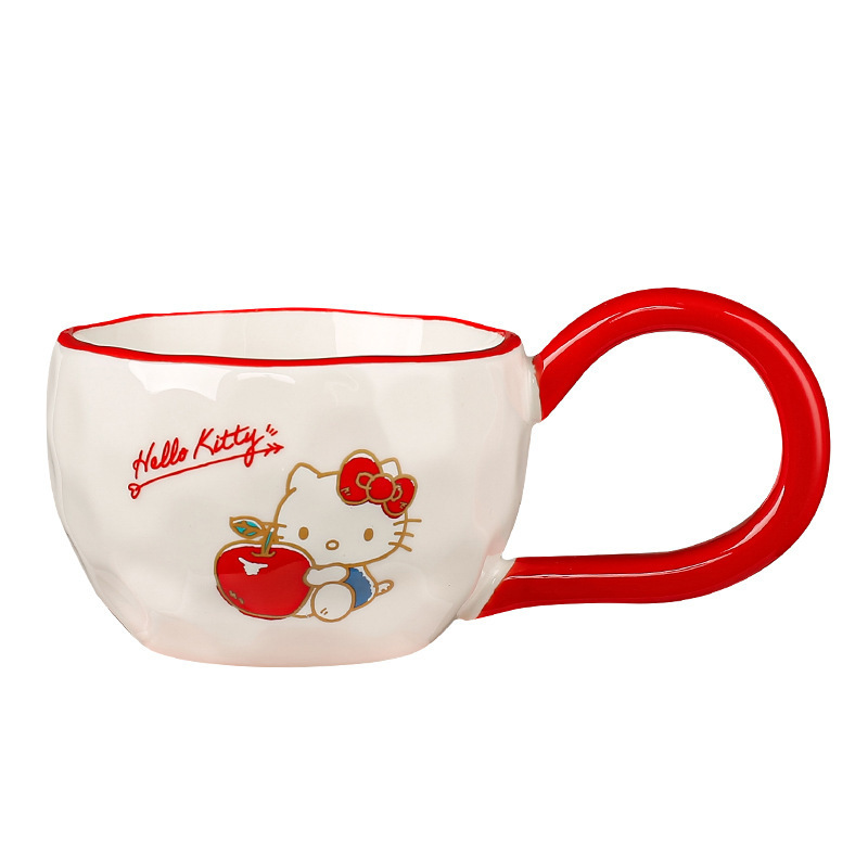 Taza de cerámica genuina Sanrio Taza de agua de diseño creativo Regalo de cumpleaños para mujeres de alto valor para el hogar