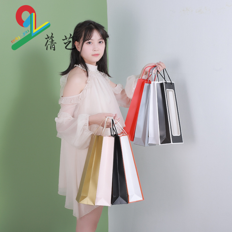 Teacher's Day Gift Bag Everlasting Flower Red Wine Packaging Bag Wine Wine Bag Liquor Single Double Tote Bag Paper Bag