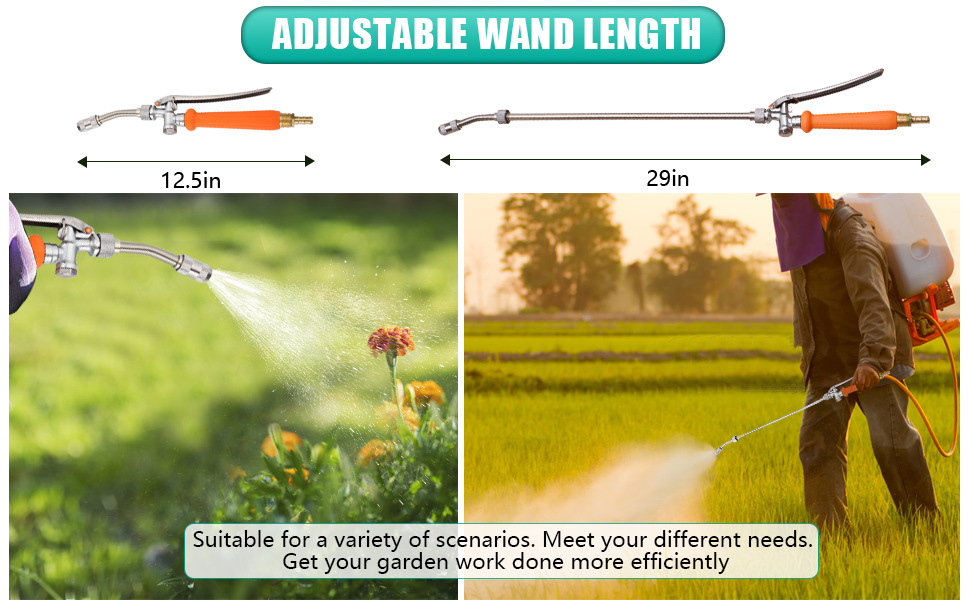 All Metal 29 Inches Sprayer Wand