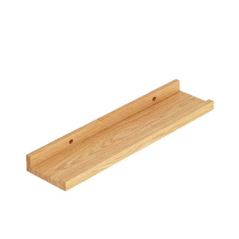 Práctico estante de pared laminado partición pared colgante pared estante de pared decoración de pared de televisión sala de estar tablero de madera en una palabra