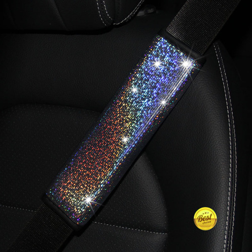 Seven-Color Starry Sky Gold Leather Car Seat Belt Shoulder Guard Protective Cover Cross-Border Trade AliExpress Amazon