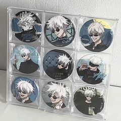 Ins風高颜値九宮格収納ケース58mmバッジ展示棚収納棚アワ収納ケース