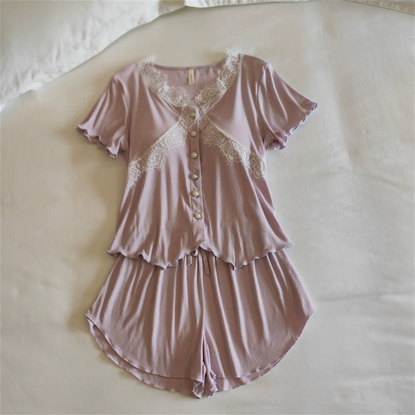 33018.2# Purple (fixed chest pad) short sleeves + shorts