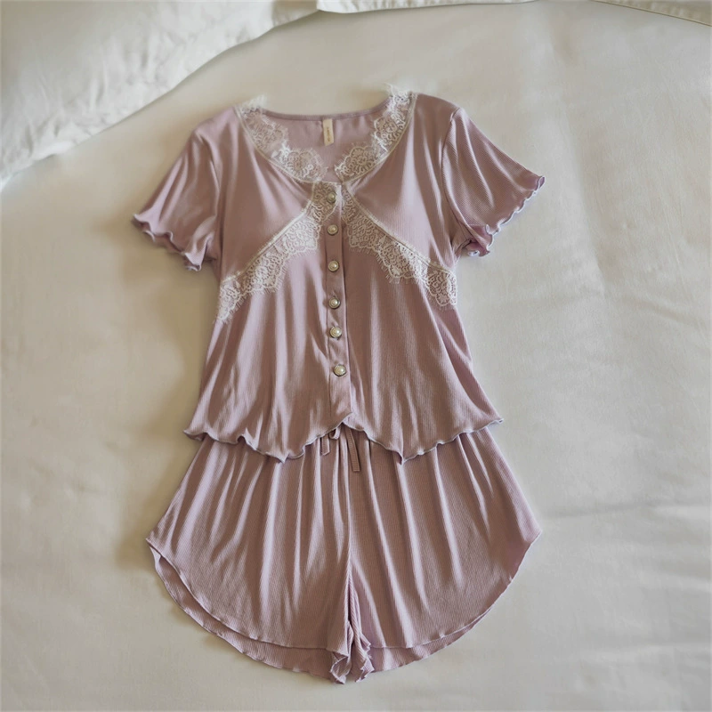 Top with cups, spring pijama, summer sexy thin set