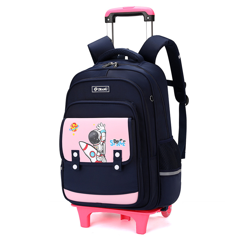 Mochila de pescado natural para niños, escolares de primaria para niños, 1 - 3 - 6 grados, caja de tracción, mochila de niños, escaleras impermeables