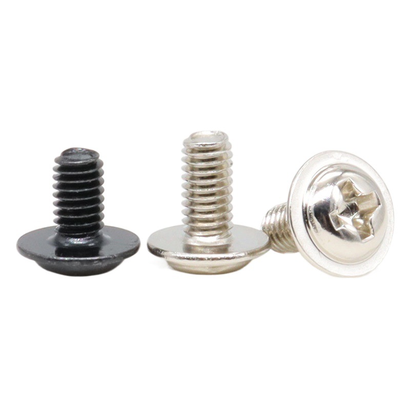 デスクトップパソコンのマザーボードネジ 2.5inch ソリッドステートドライブネジ PWM 十字丸頭パッド付きネジ マシンネジ付き