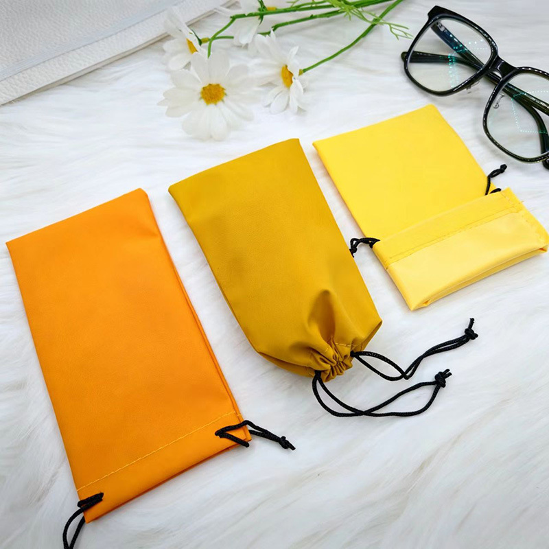 Bolsas de gafas nuevas gafas de seda brillante coloridas gafas de sol miopía bolsa de almacenamiento de gafas de sol fábrica en stock 48h se puede fijar logotipo