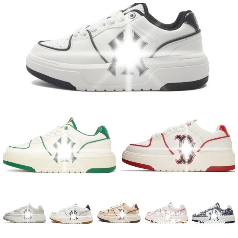 Putian Pure Original Mlb Korean Version Yankees Sneakers Ny Retro Print Height-Increasing 6cm Unisex Low-Top Couple Sneakers Putian Pure Original Mlb Korean Version Yankees Sneakers Ny Retro Print Height-Increasing 6cm Unisex Low-Top Couple Sneakers