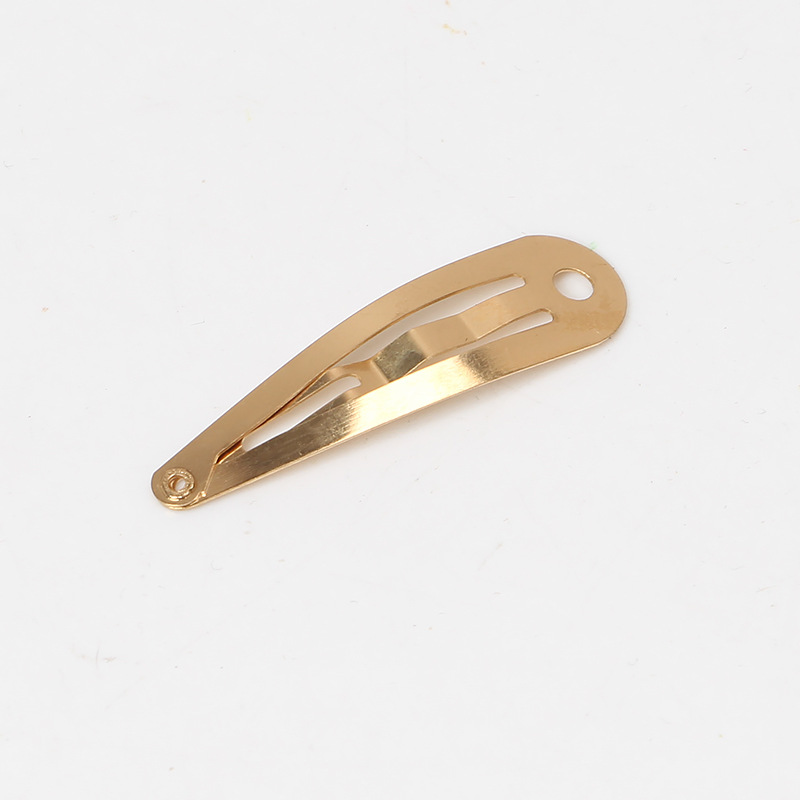 4CM water drop hanging gold plated with holes
