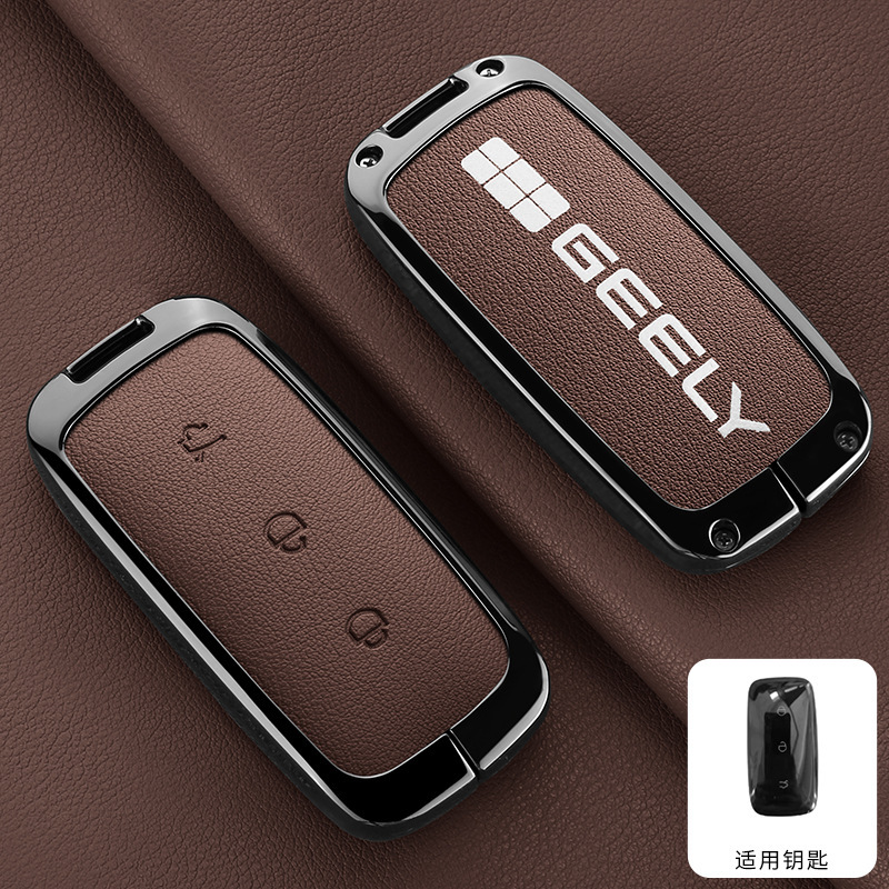 [지리 갤럭시 모델 A] 양면 가죽 페블 브라운