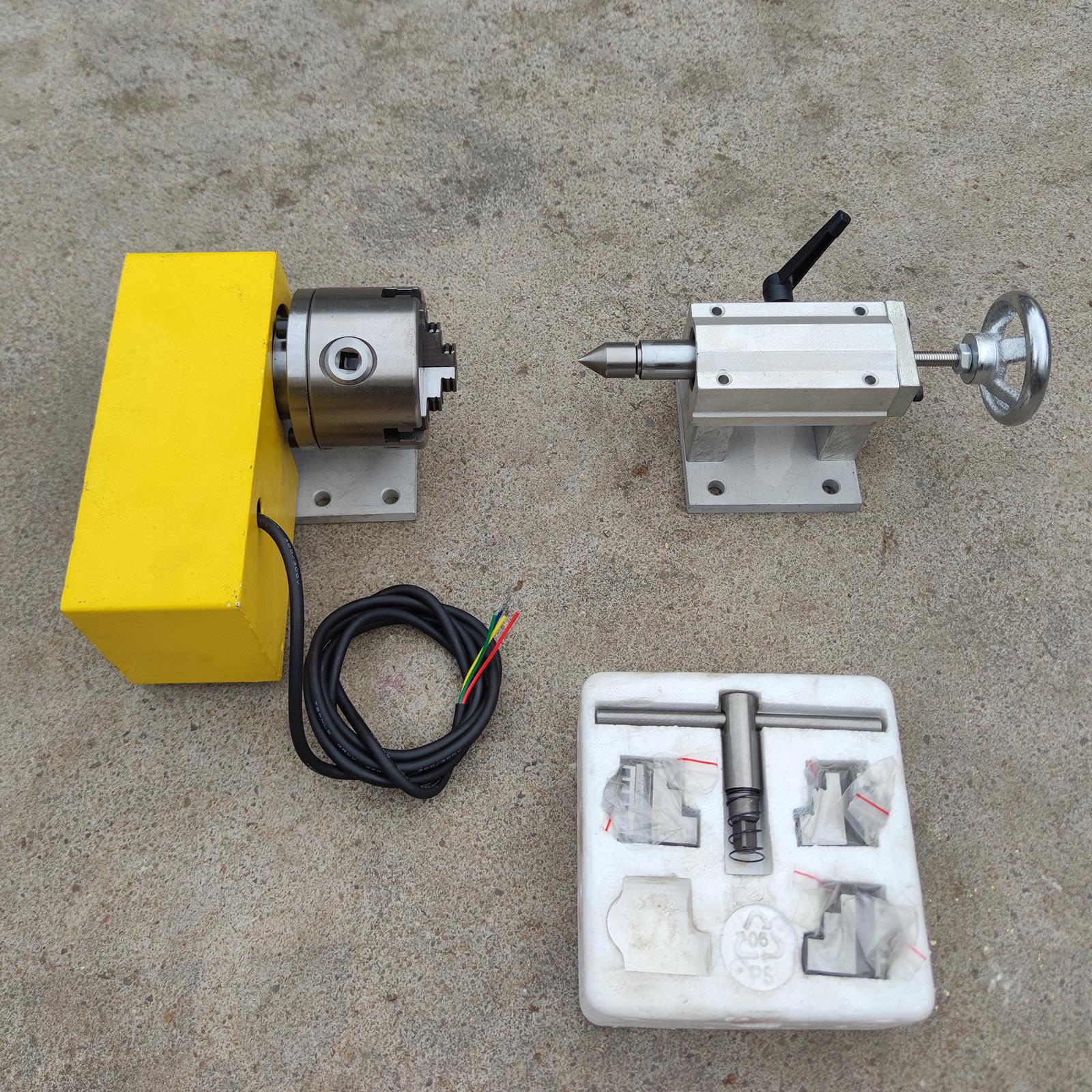 雕刻机旋转轴 第四轴A轴4轴 数控分度头 立体雕刻 4axis 精垒德株