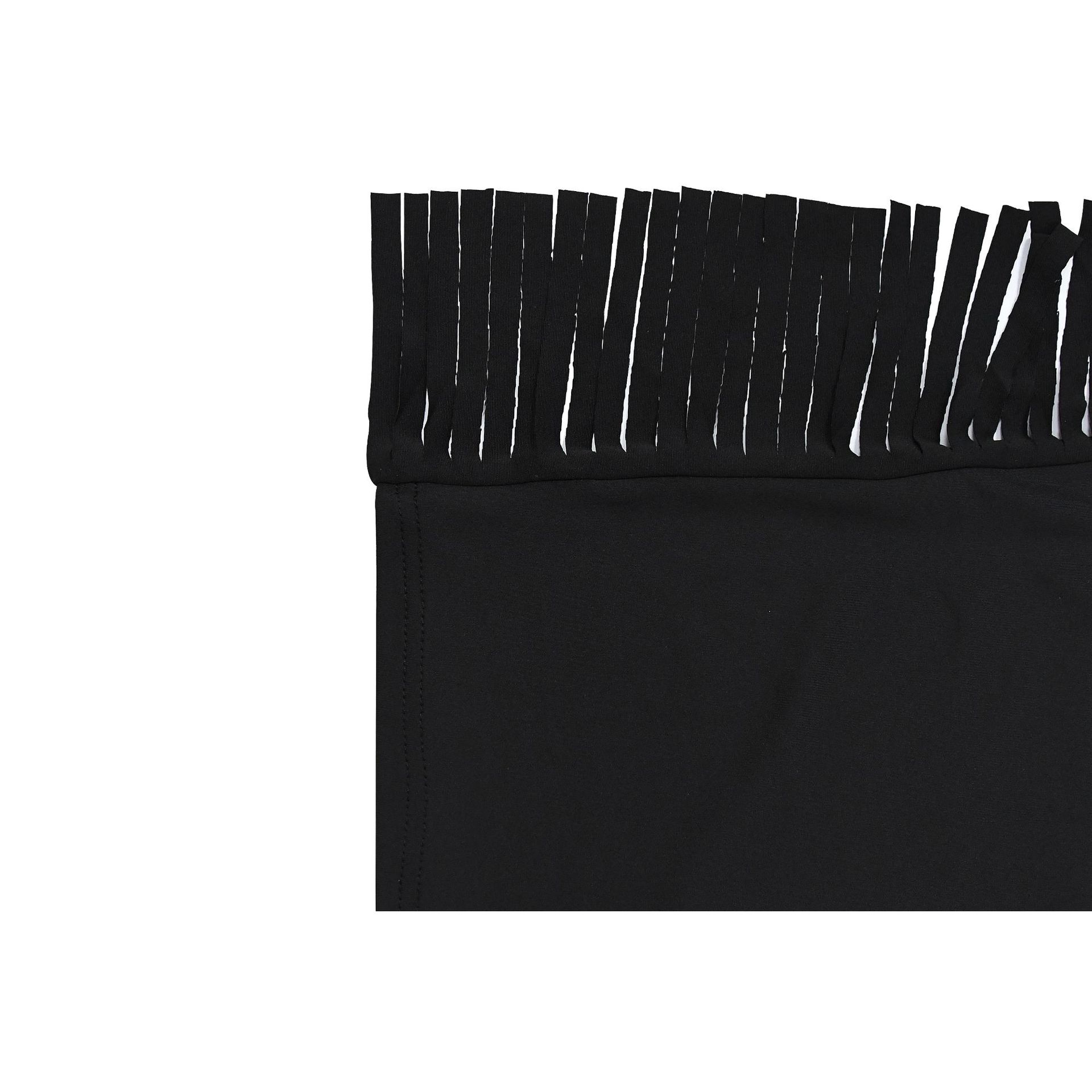 Women Wear Solid Color Tassel Round Neck Short Sleeve Two Piece Set