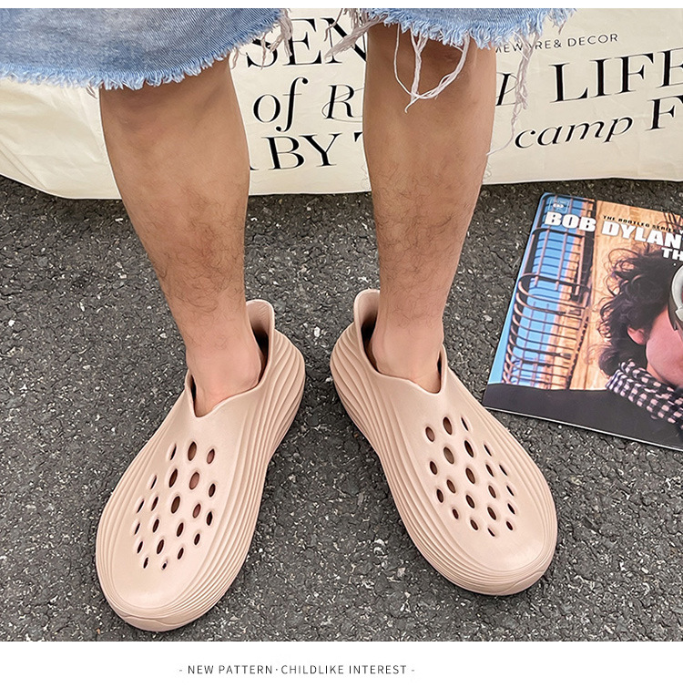 Non-slip Men's Clogs With Thick Soles For Summer Outdoor Wear_voghion.com