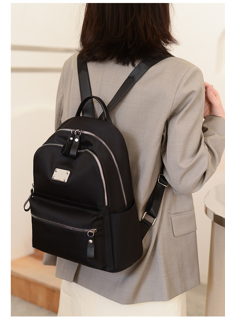 艾风尚韩版双肩包女新款潮大容量休闲牛津布旅行背包女学生书包