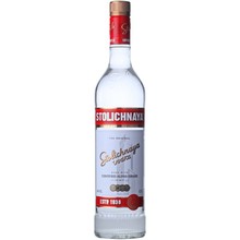 进口洋酒 STOLICHNAYA 苏连红伏特加 苏联红俄罗斯伏特加