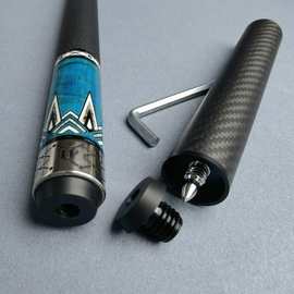 威利fury台球杆加长把碳纤芬尼九球杆延长器加长杆福杆