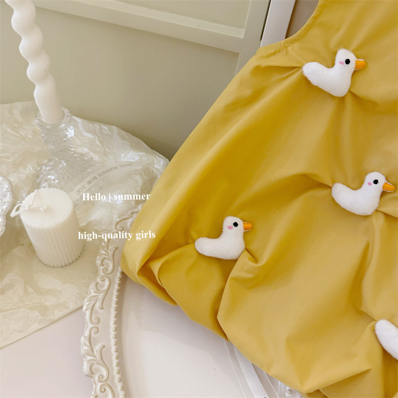 Limón salado siete niñas cosidas a mano algodón tridimensional muñeca flor flor falda primavera y verano lindo lindo vestido inteligente fresco