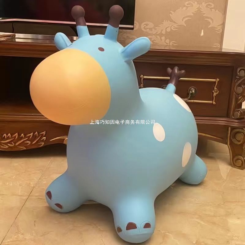 Children's Toys Elastic Thickened Toys Inflatable Pony Children's Toys Silent Jumping Horse Riding Rubber Unicorn