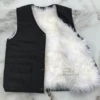 Black woolen removable liner